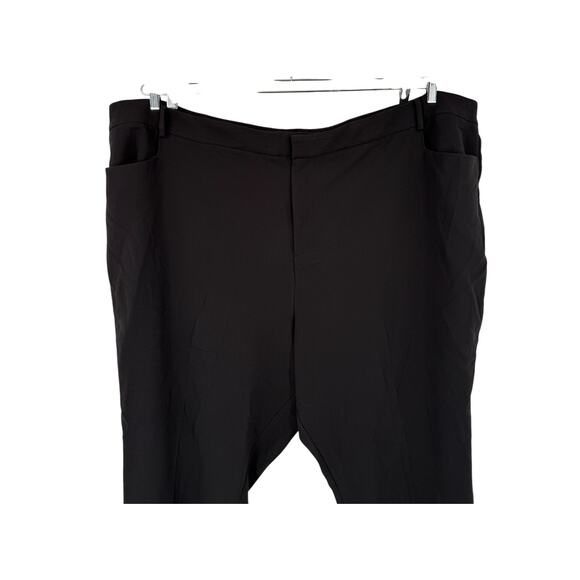 Eloquii The 365 semi stretch straight leg pants black size 32 - Picture 2 of 4